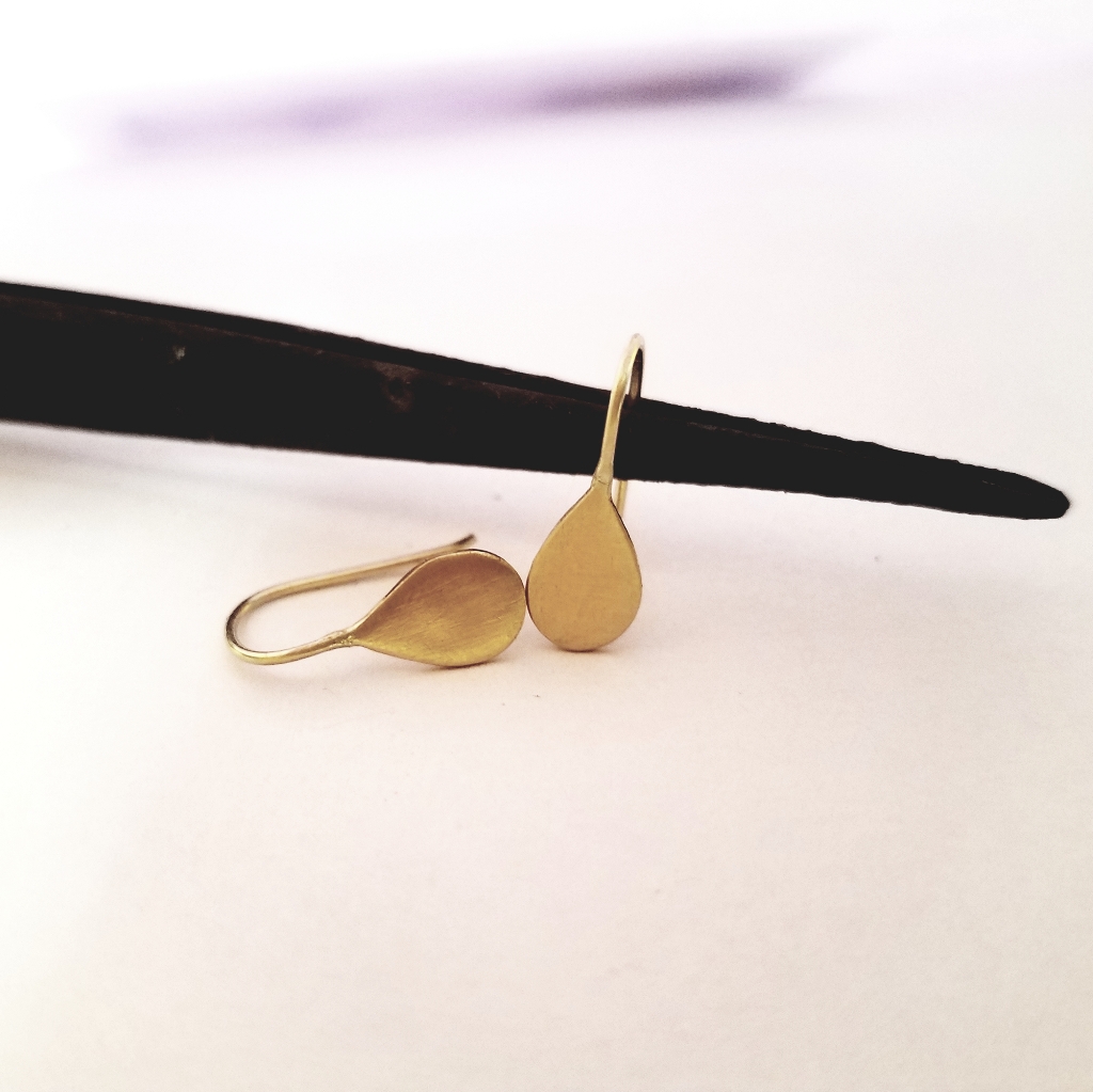 Gold Earrings 14k Solid Yellow Gold Earrings
